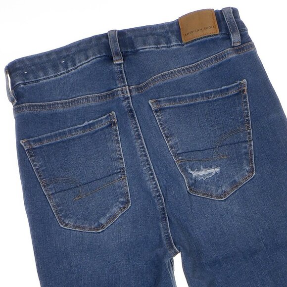American Eagle Dream Jeans Size 0 Womens Curvy Super Hi Rise Distressed 26x27.5 - Picture 4 of 10